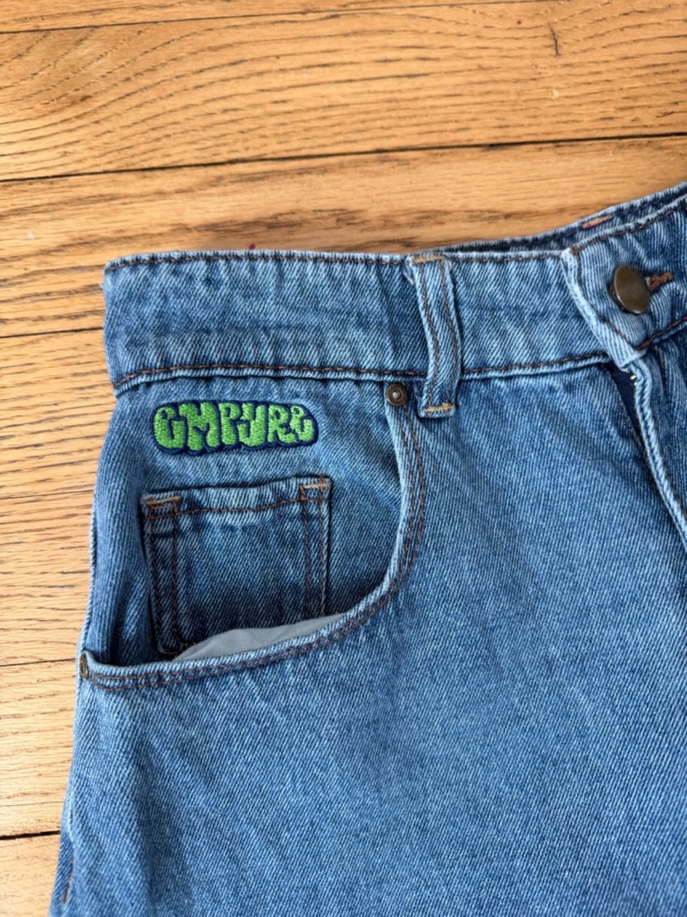 Empyre Jeans Size 2 Womens Denim Straight Leg Skater Y2K Style - Picture 2 of 5